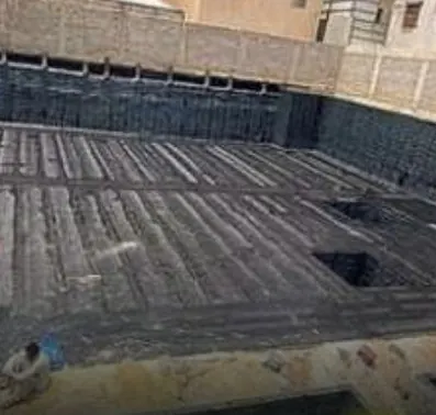 بلاطة قبو مغطاة بغشاء بيتوميني
